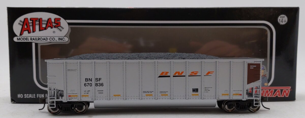 Atlas 20000487 HO Scale BNSF Coal Gondola #670836