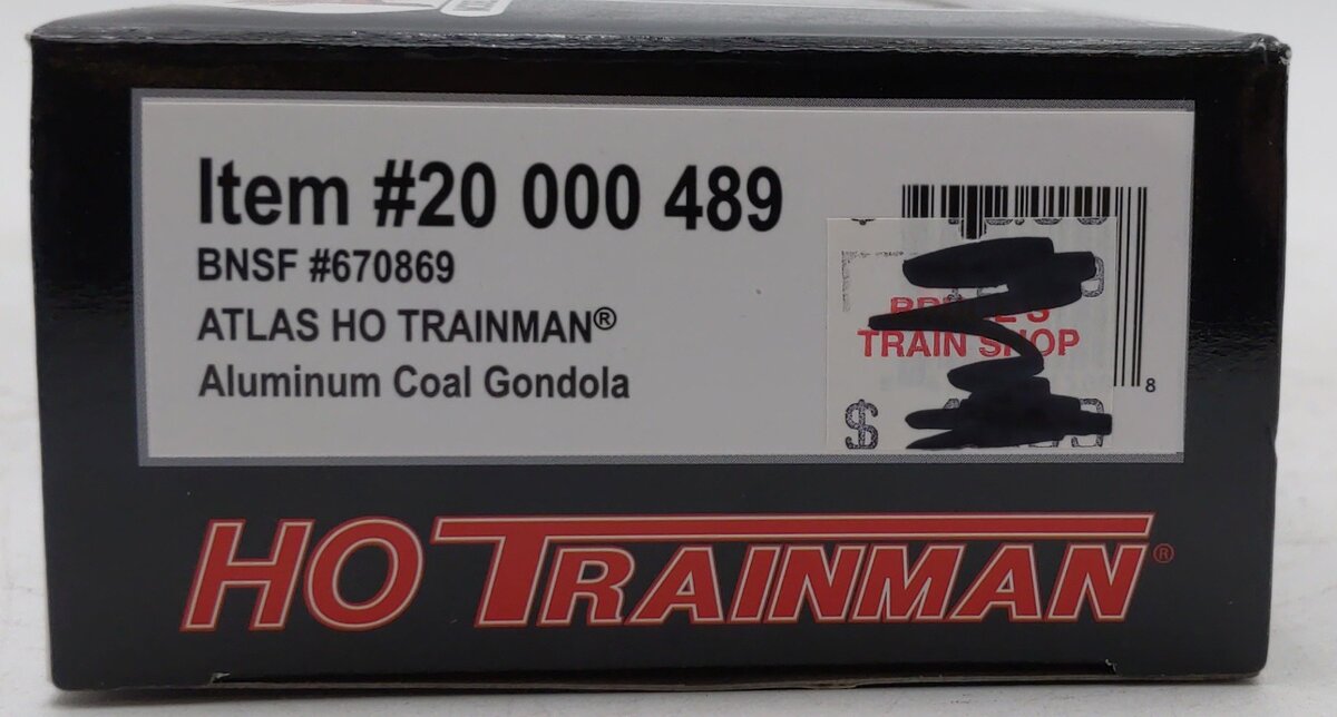 Atlas 20000489 HO BNSF Coal Gondola #670869