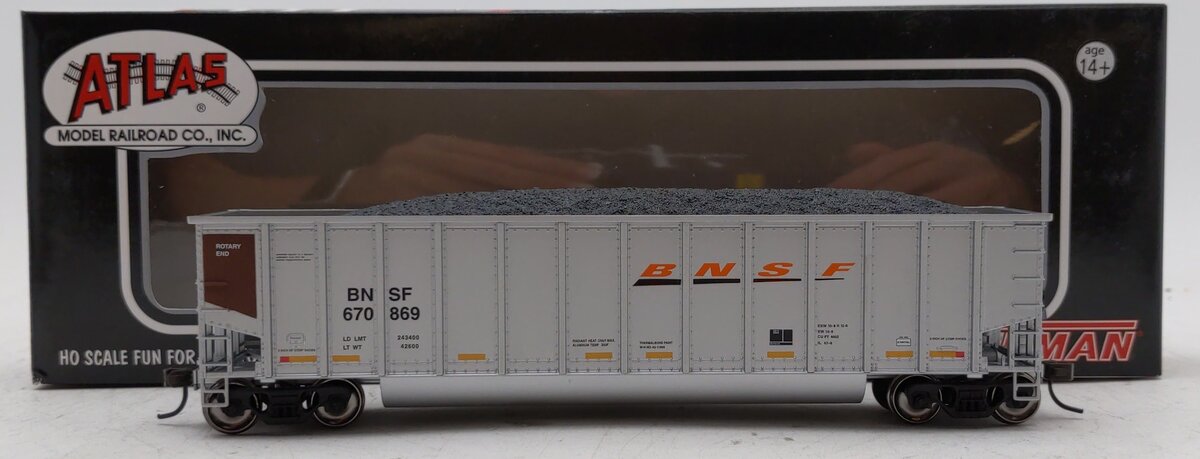 Atlas 20000489 HO BNSF Coal Gondola #670869