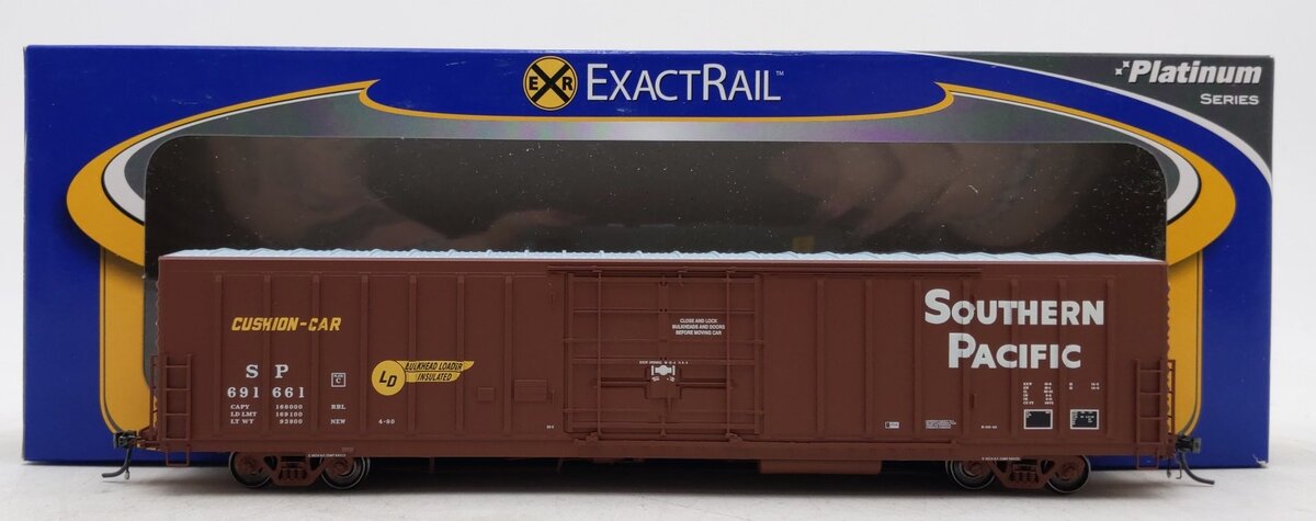 ExactRail EP-80500-5 HO Southern Pacific PC&F 62' Insulated Box Car #691661