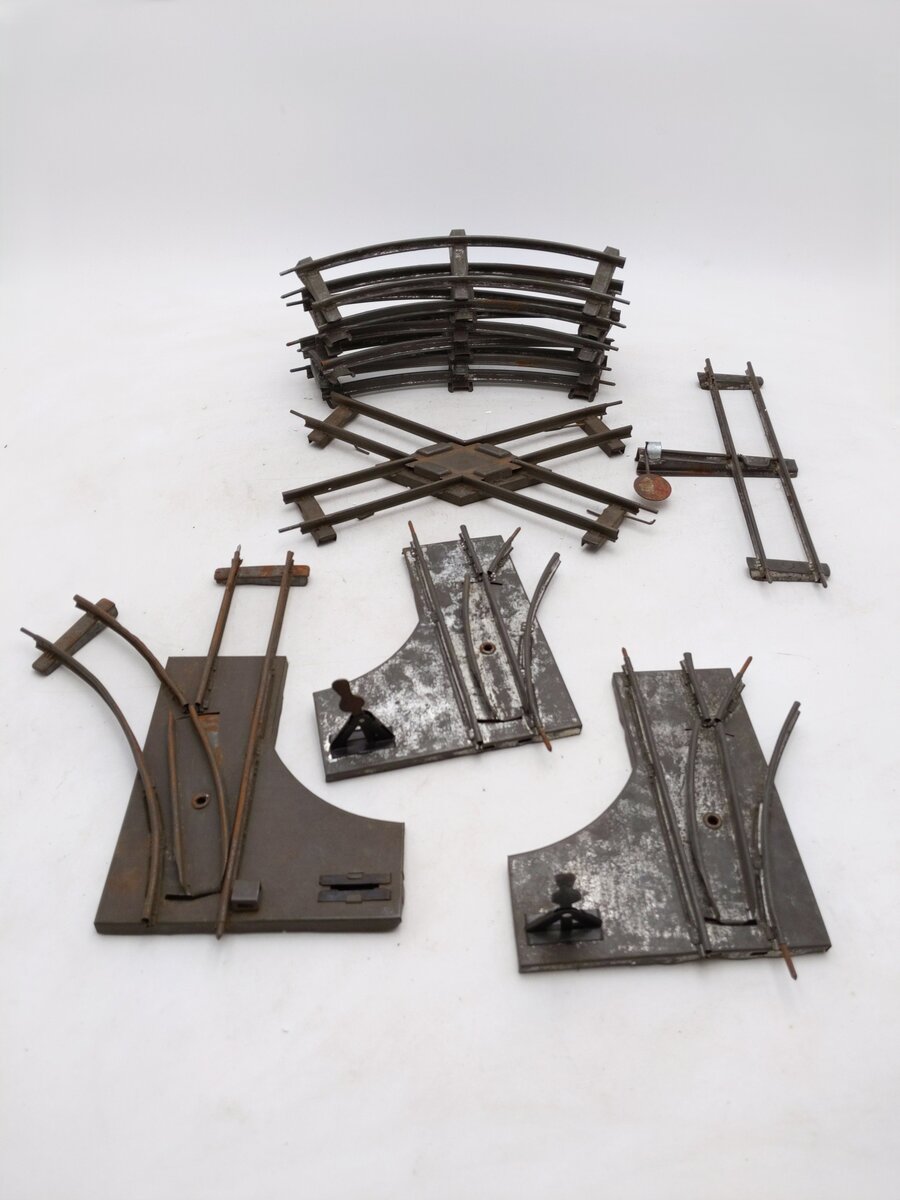 Marklin & Ives Vintage O 2-Rail Switches & Track Sections [11]