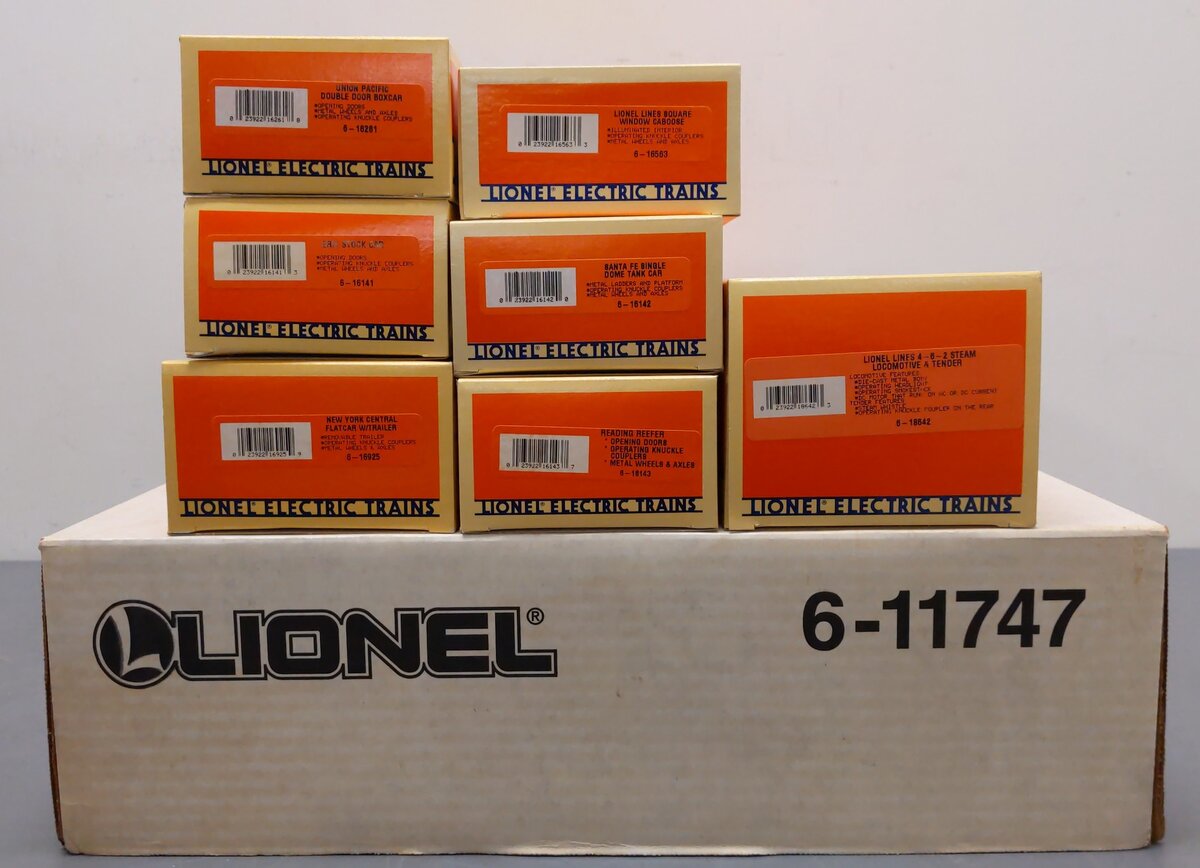 Lionel 6-11747 O Gauge Lionel Lines Steam Train Set LN/Box