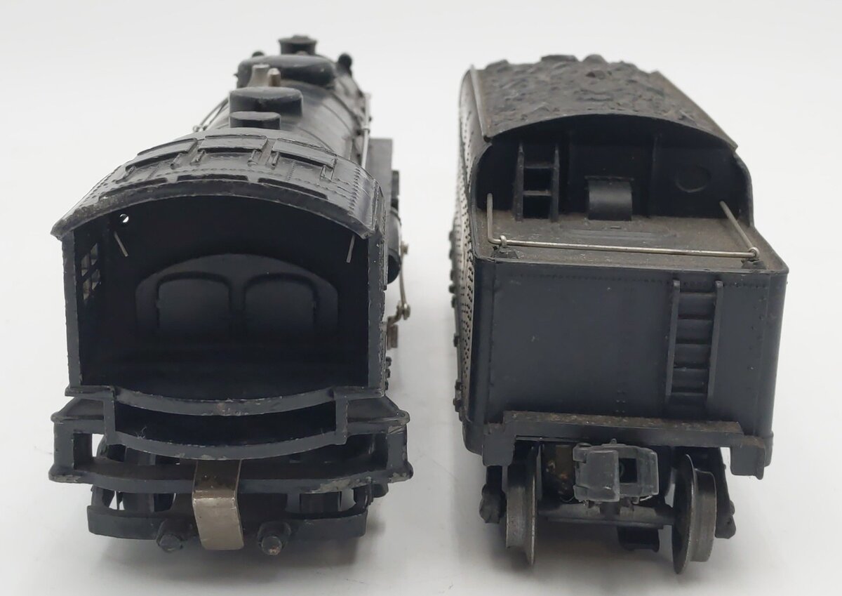 Lionel 1666 Vintage O 2-6-2 Die-Cast Steam Locomotive & 2466WX Tender VG