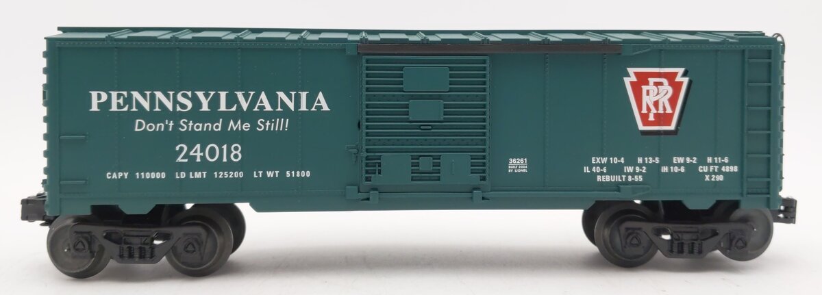 Lionel 6-36261 O Gauge Pennsylvania Boxcar #24018 LN