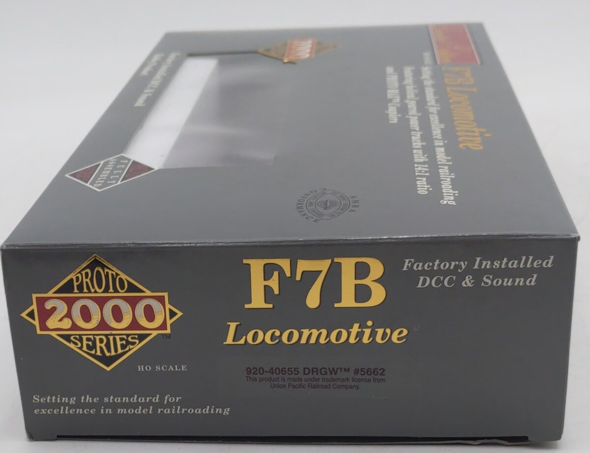 Proto 2000 920-40655 HO F7B Diesel Locomotive LN/Box