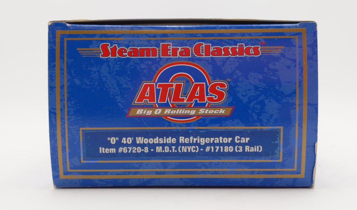 Atlas 6720-8 O Gauge NYC MDT Refrigerator Car #17180 (3 Rail) LN/Box
