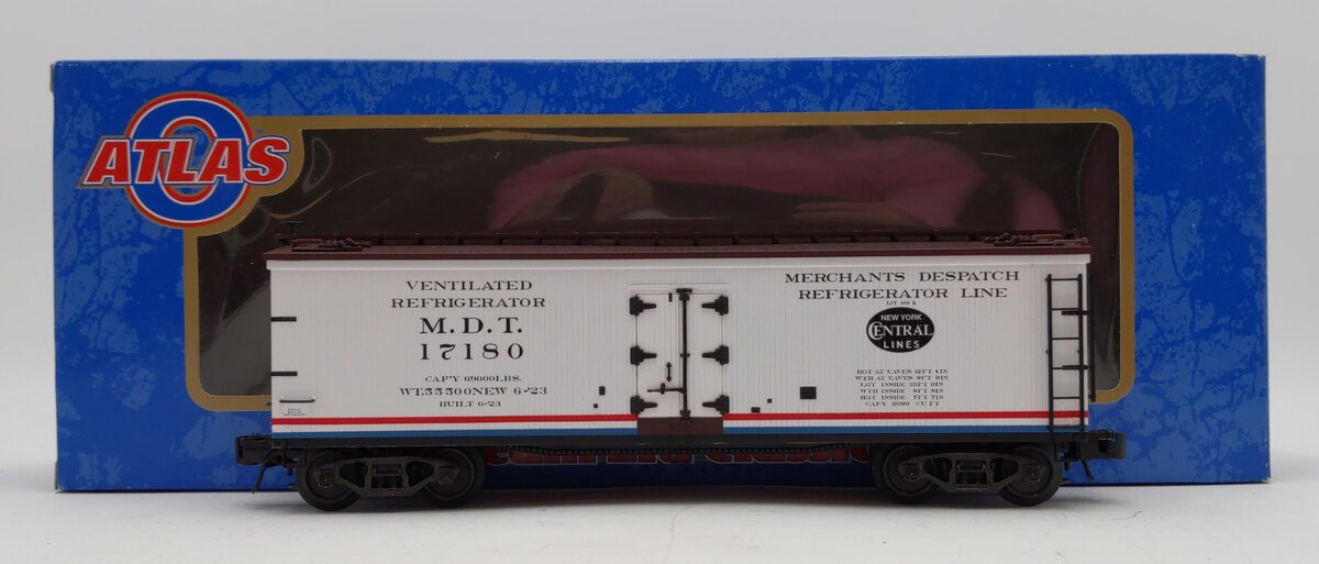 Atlas 6720-8 O Gauge NYC MDT Refrigerator Car #17180 (3 Rail) LN/Box
