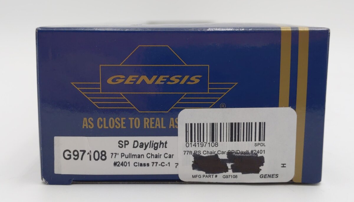 Athearn G97108 HO SP/Daylight 77' Pullman Chair Class 77-C-1 Car #2401