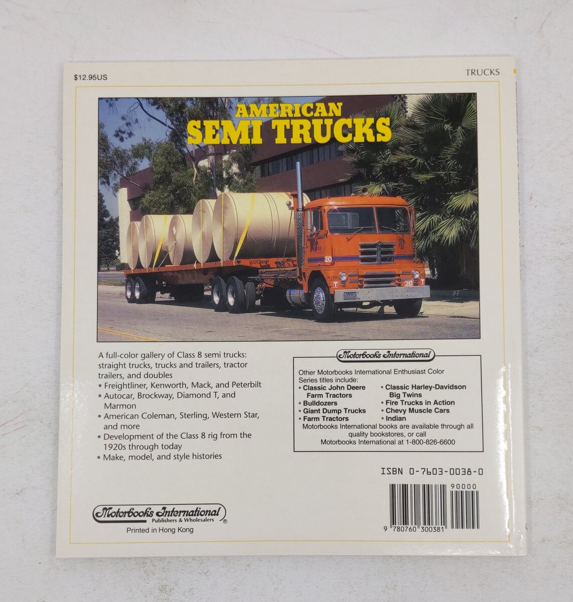 American Semi Trucks Paperback Book By Stan Holtzman EX