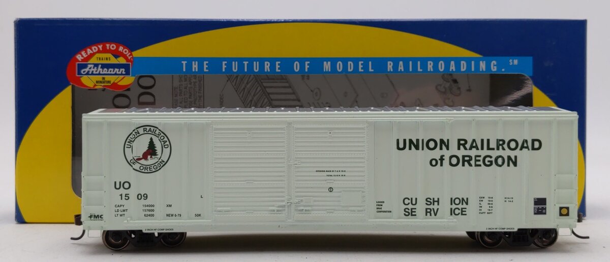 Athearn 92929 HO Scale Oregon 50' FMC Offset Double Door Boxcar #1509