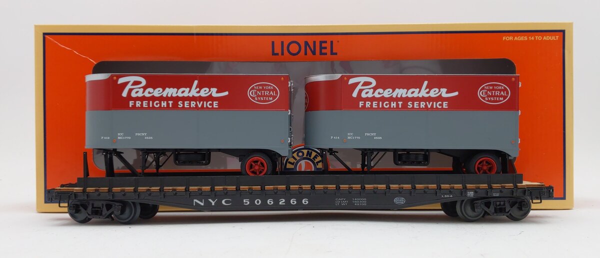 Lionel 6-81896 O NYC PS-5 Flatcar w/Piggybacks