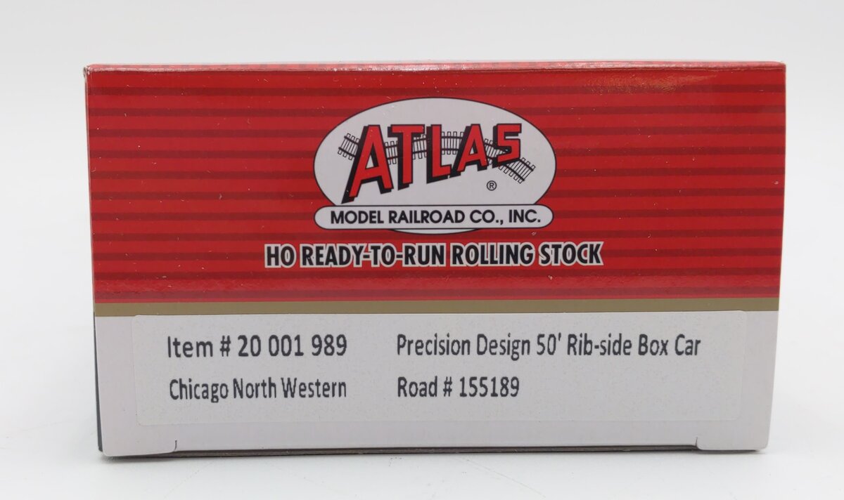 Atlas 20001989 HO Scale Chicago & North Western ACF 50' Rib-Side Boxcar #155189