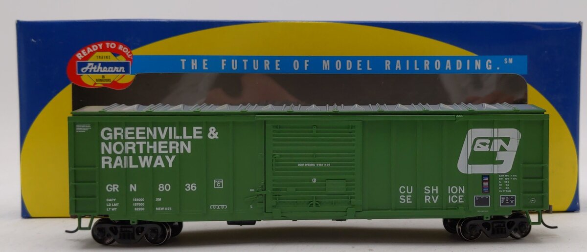 Athearn 7065 HO Scale Greenville & Northern Railway Boxcar #8036