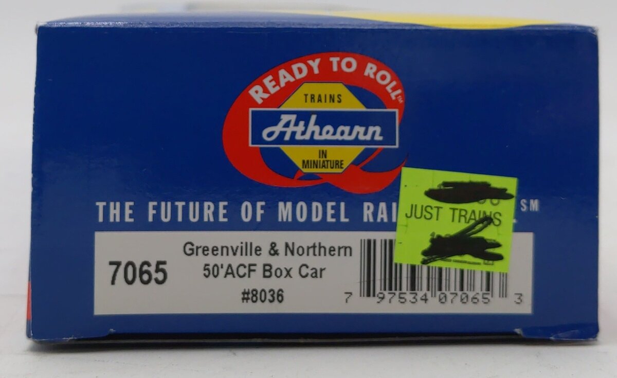 Athearn 7065 HO Scale Greenville & Northern Railway Boxcar #8036