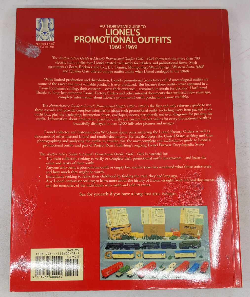 Authoritative Guide to Lionel's Promotional Outfits 1960 - 1969 Paperback Book VG