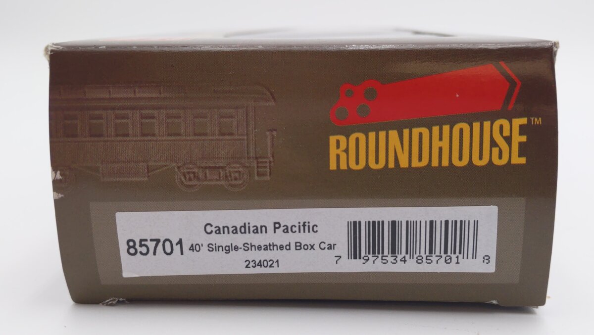Roundhouse 85701 Canadian Pacific 40' Single Sheathed Box Car #234021