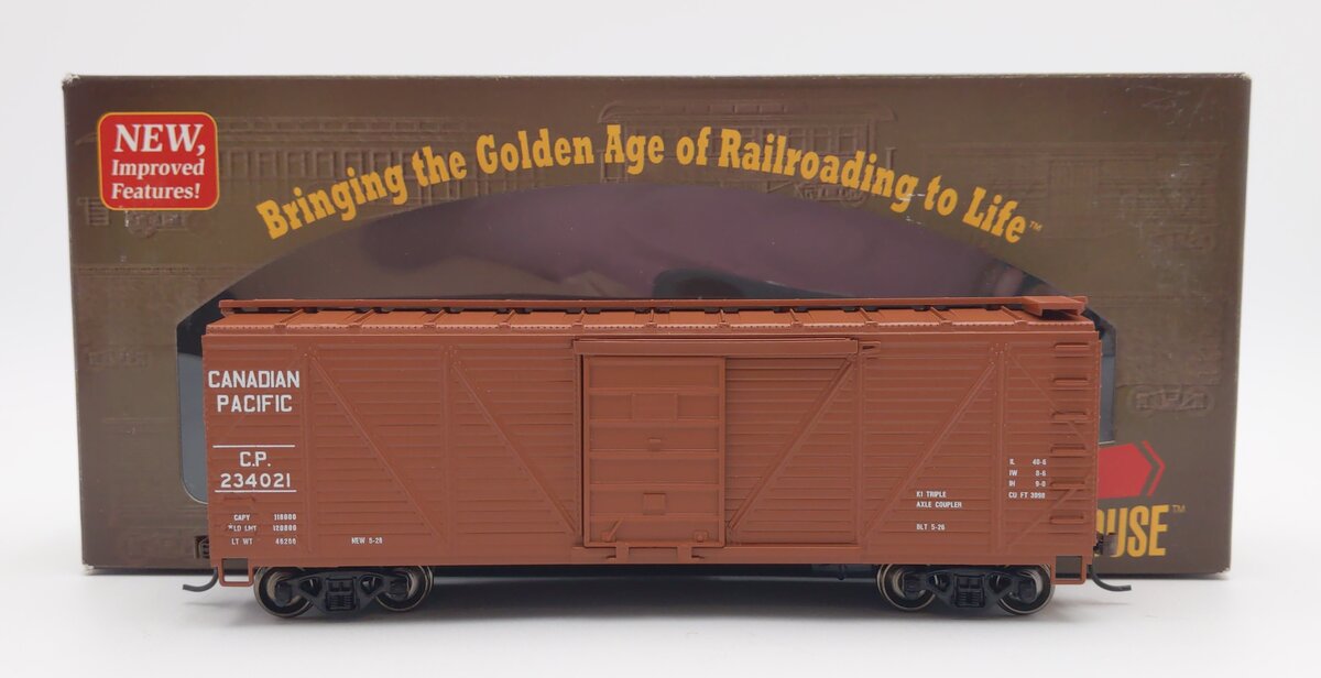 Roundhouse 85701 Canadian Pacific 40' Single Sheathed Box Car #234021