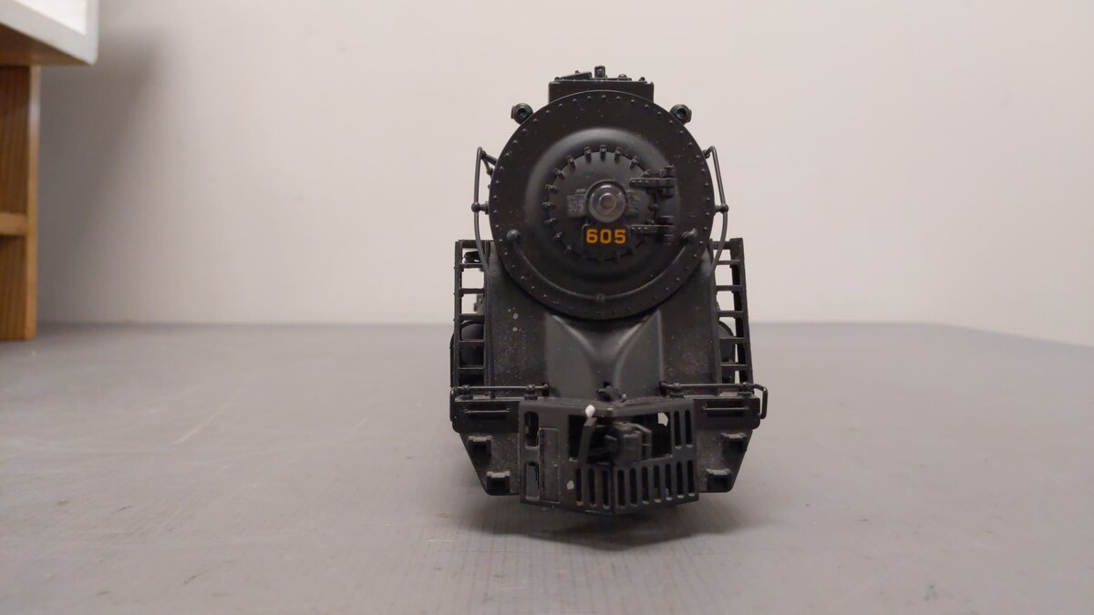 MTH 20-3058-1 O N&W 4-8-4 Unshrouded J-Class Steam Loco & Tender w/PS2 #605 EX/Box