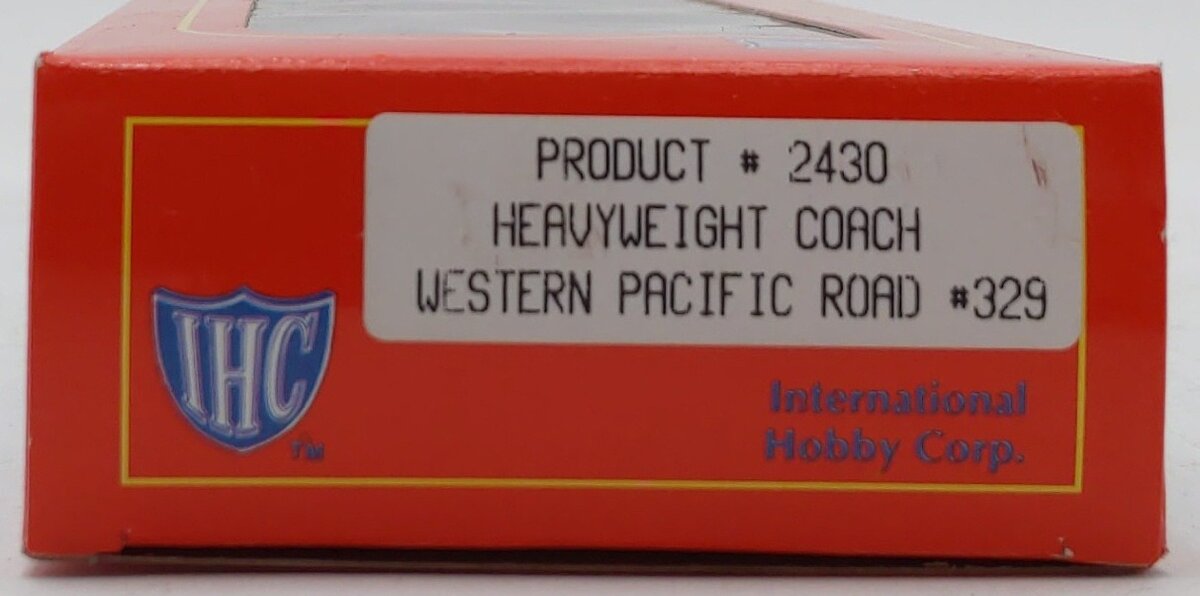 IHC 2430 HO Scale Western Pacific Heavyweight Coach Road # 329