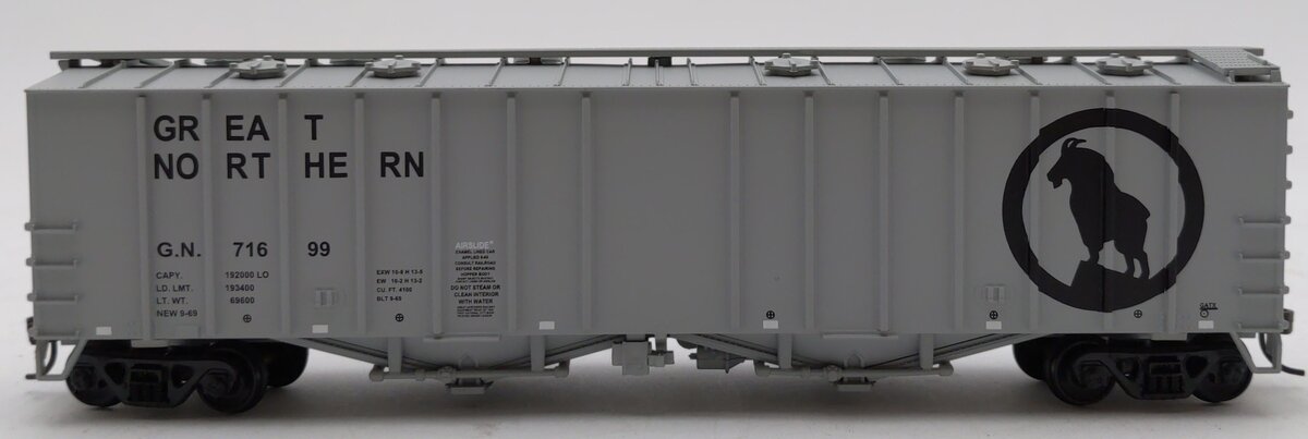 Walthers 932-3690 HO GN (Grey-Goat) 50' Airslide® Covered Hopper #71699 LN/Box
