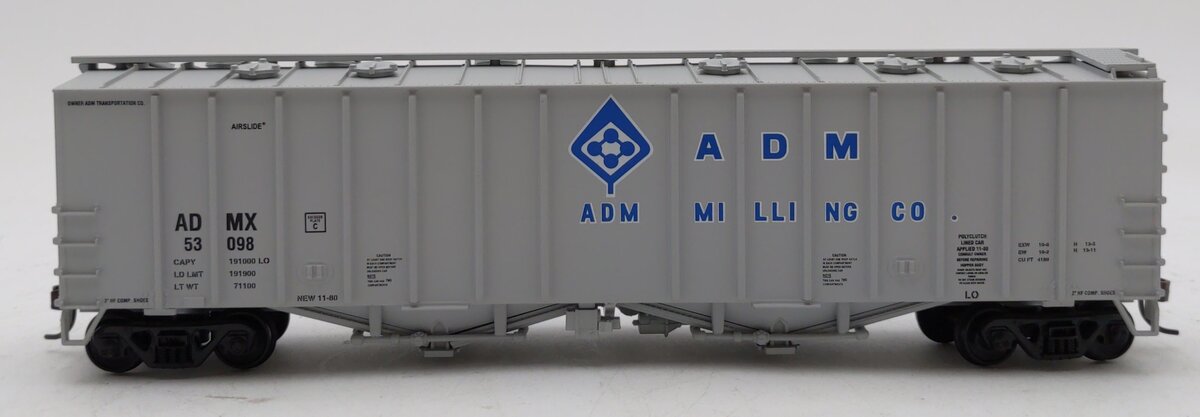 Walthers 932-3688 HO Scale ADM 50' Airslide Covered Hopper Car #53098 LN/Box