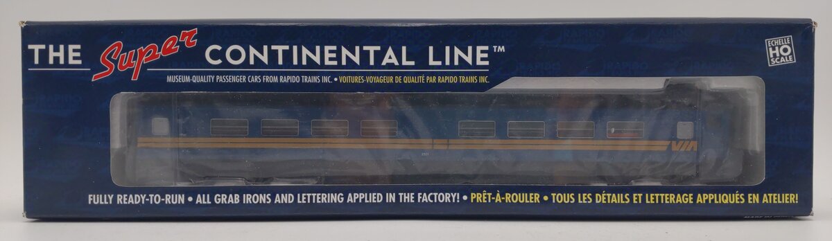 Rapido Trains 103001 HO VIA Rail Canada Cafe-Bar-Lounge #2501