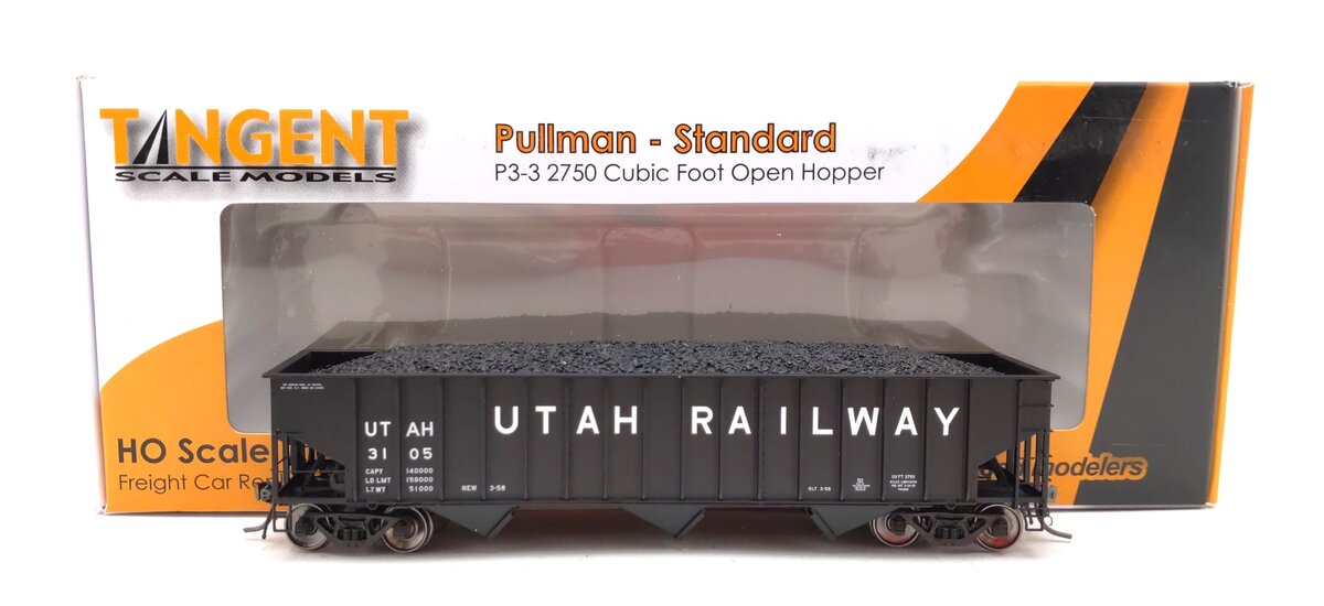 Tangent 15014-02 HO Scale UTAH PS-3 2750 Open Hopper #3105 LN/Box