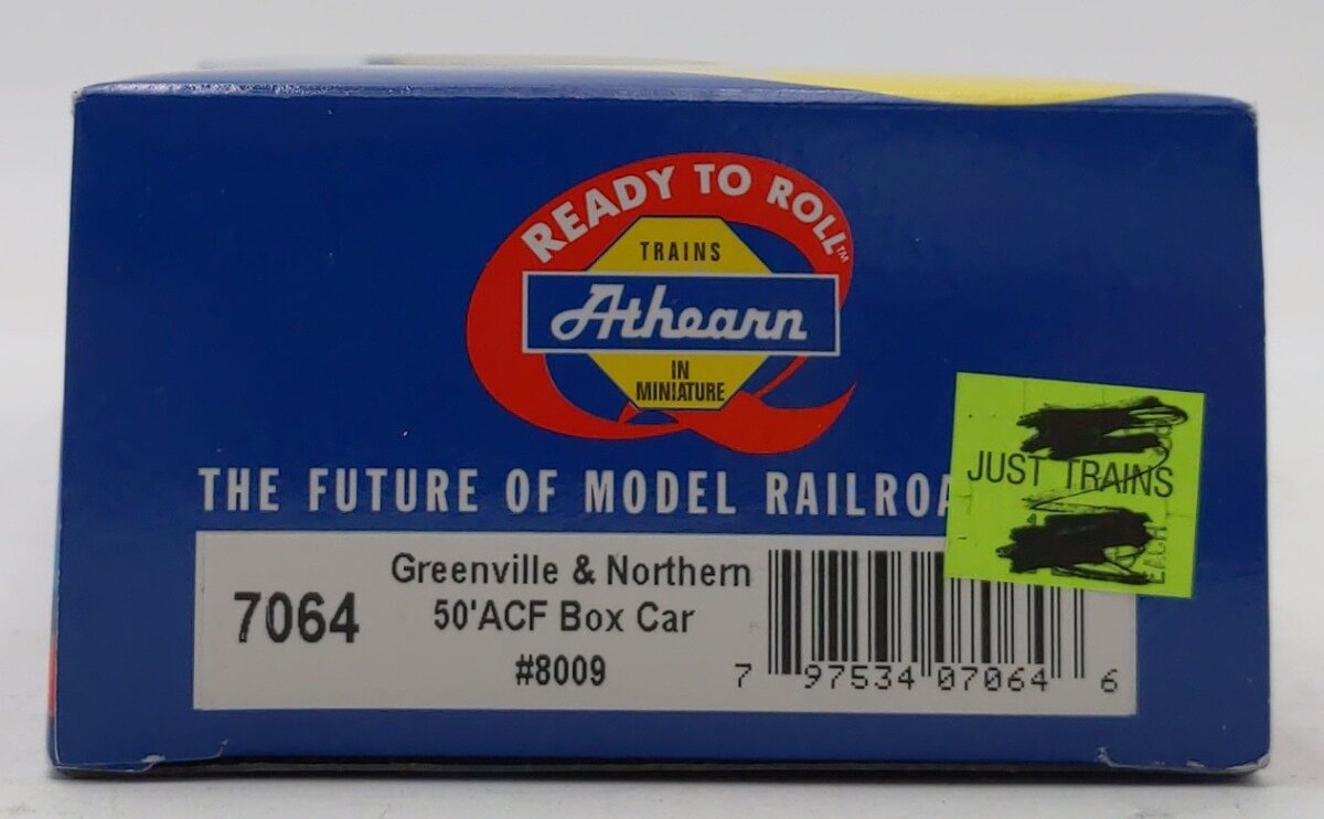 Athearn 7064 HO Scale Greenville & Northern 50' ACF Boxcar #8009