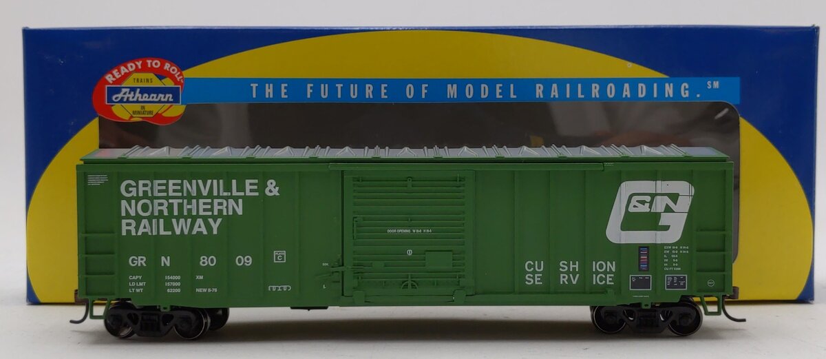 Athearn 7064 HO Scale Greenville & Northern 50' ACF Boxcar #8009