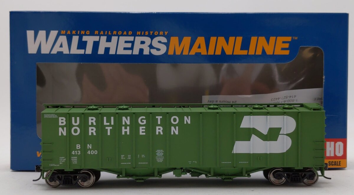Walthers 910-7206 HO Scale BN 50' 2-Bay Airslide Hopper #413400