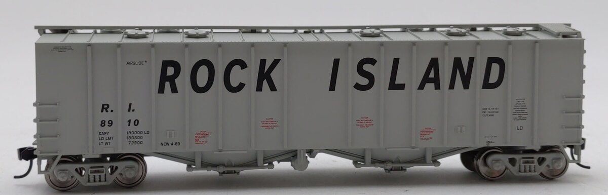 Walthers 910-7208 Rock Island 50' 2-Bay Airslide Covered Hopper #8910