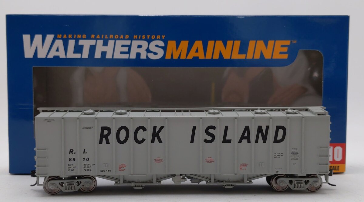 Walthers 910-7208 Rock Island 50' 2-Bay Airslide Covered Hopper #8910