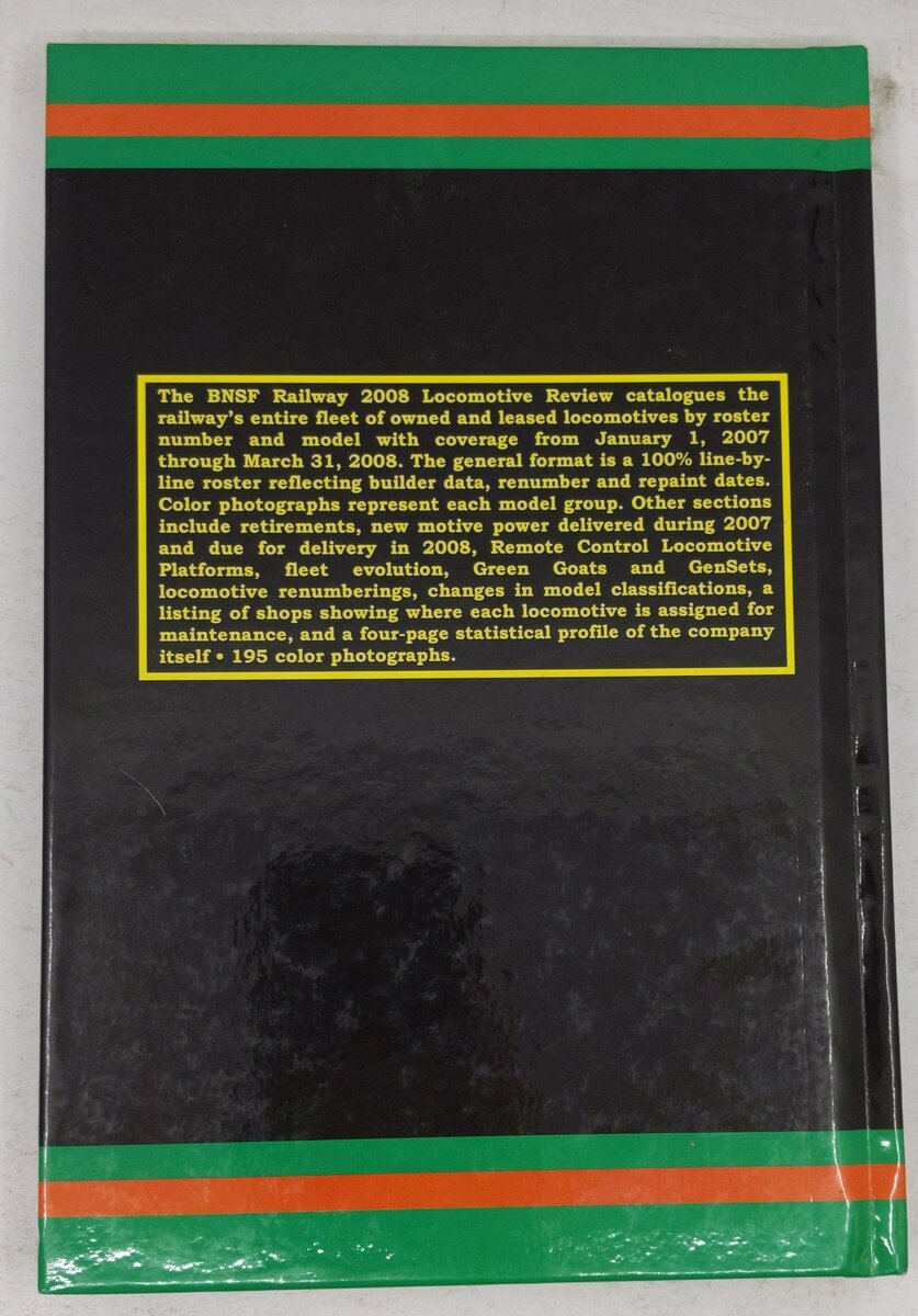 BNSF Railway Company 2008 Locomotive Review Hardcover Book Robert C. Del Grosso EX