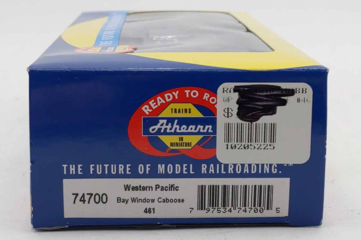 Athearn 74700 HO Western Pacific Bay Window Caboose #461