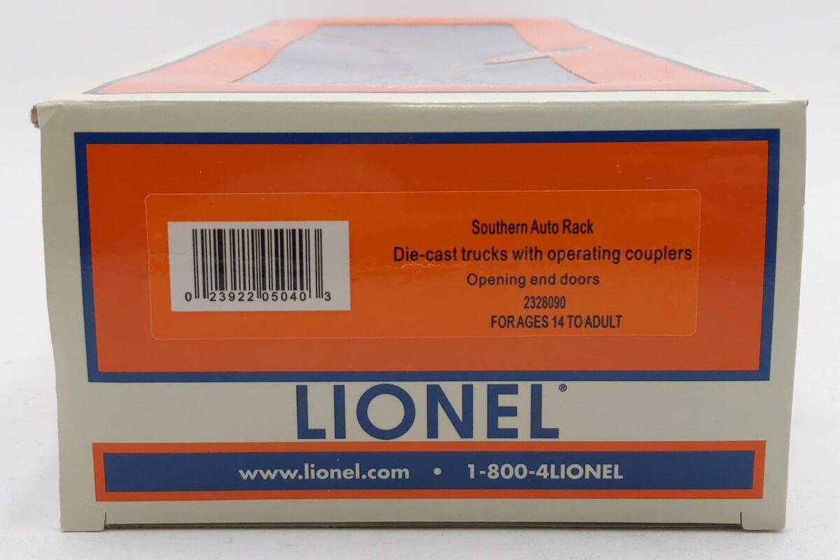 Lionel 2328090 O Southern Railway Auto Rack #950148 NIB