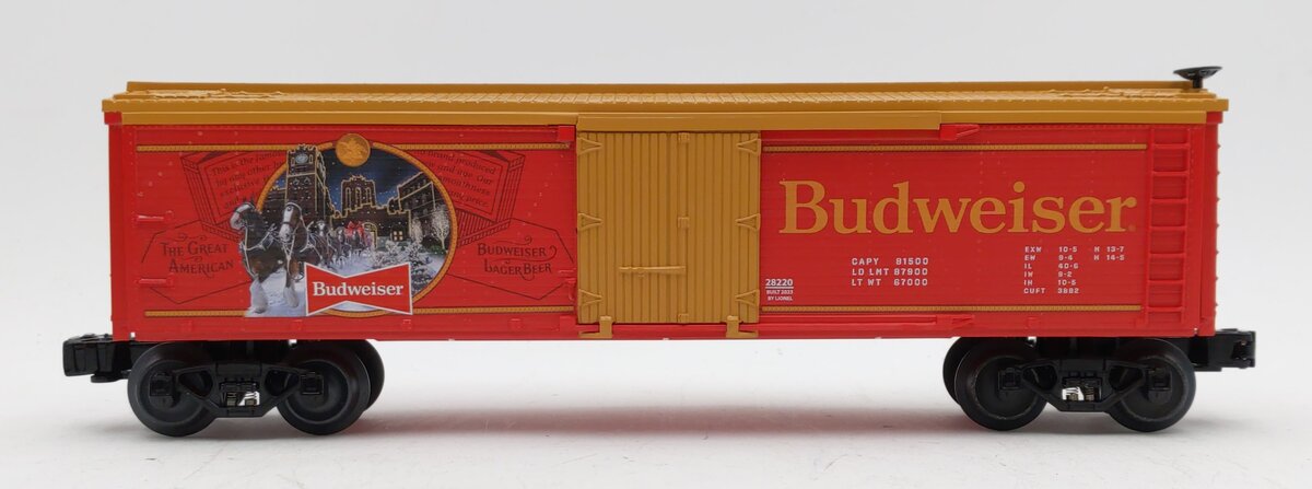 Lionel 2328220 O Anheuser Busch - Budweiser Clydesdale Reefer