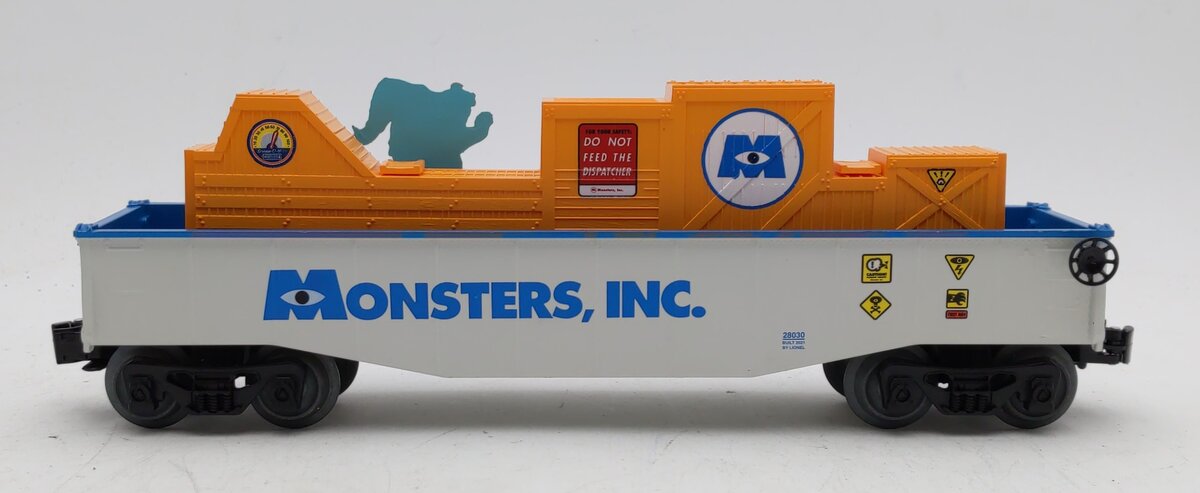 Lionel 2128030 O Monsters Inc. Chasing Gondola Ready To Run