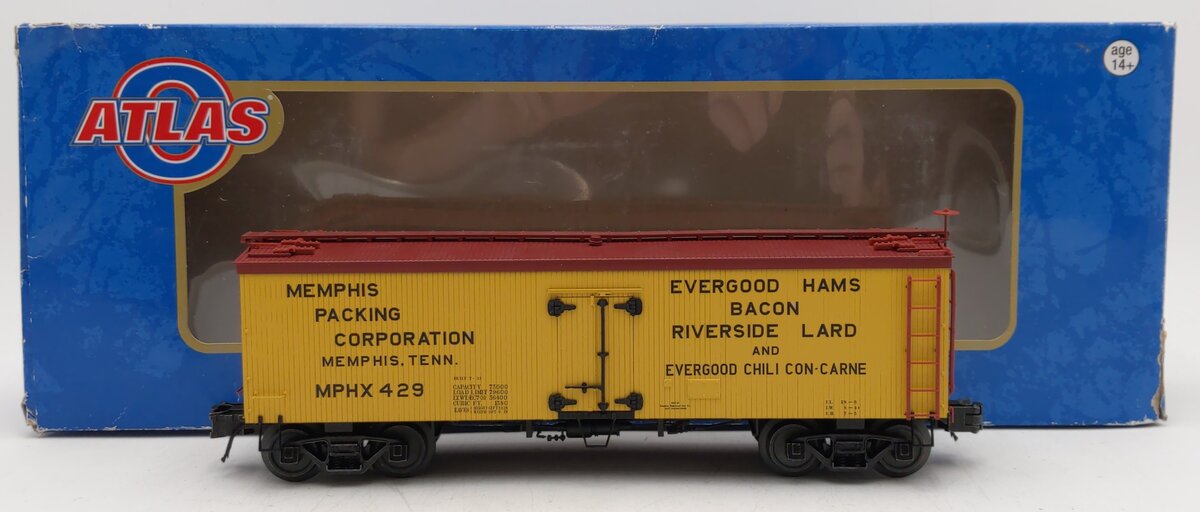 Atlas 3003040 O Memphis Packing Corporation 3 Rail 36' Wood Reefer