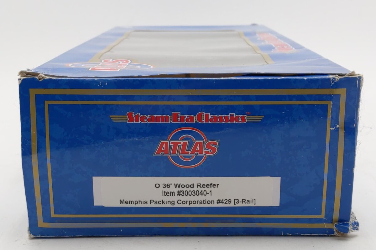 Atlas 3003040 O Memphis Packing Corporation 3 Rail 36' Wood Reefer