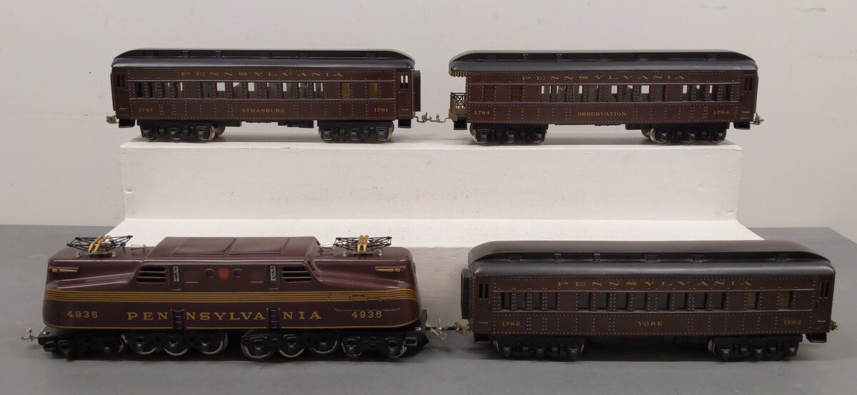 JAD Standard Gauge Pennsylvania Railroad GG1 Passenger Train Set EX