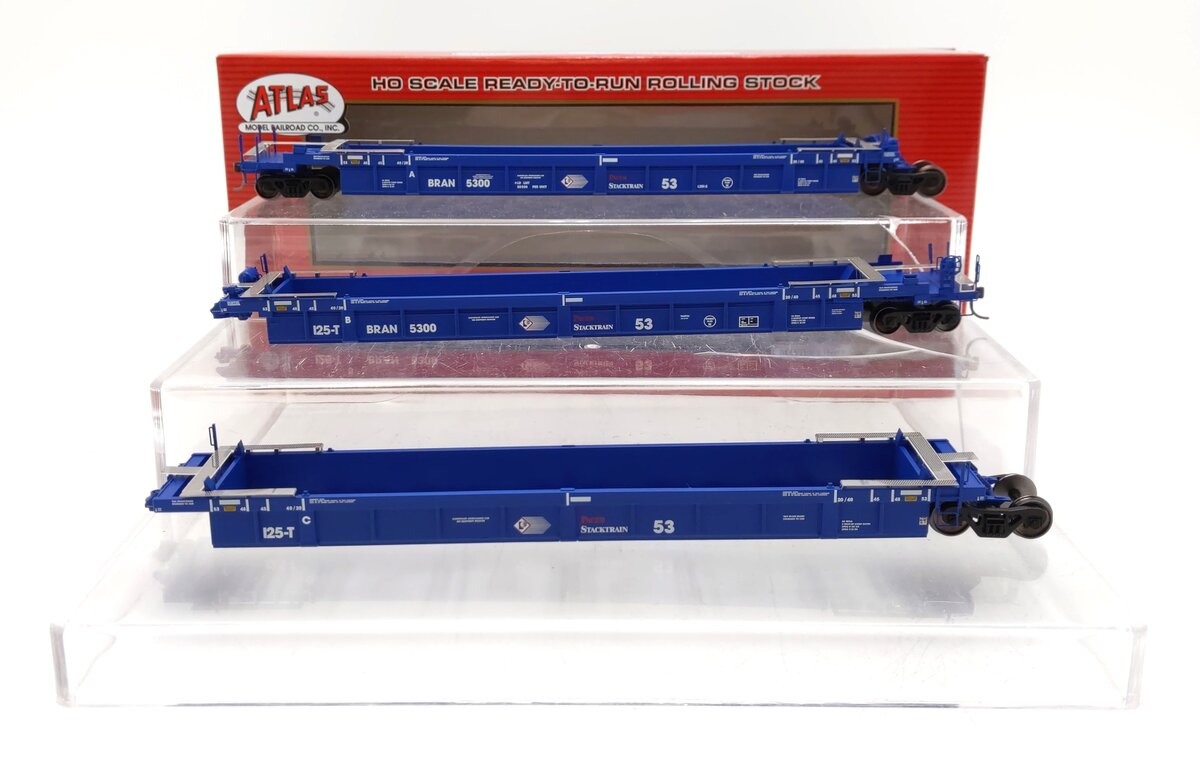 Atlas 20002837 HO PST Thrall 53' 3-Unit Articulated Well Car Set #5300