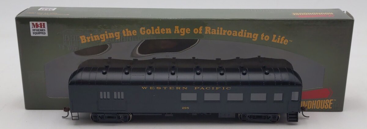 Roundhouse 86556 HO Western Pacific Arch-Roof Combine Car #298