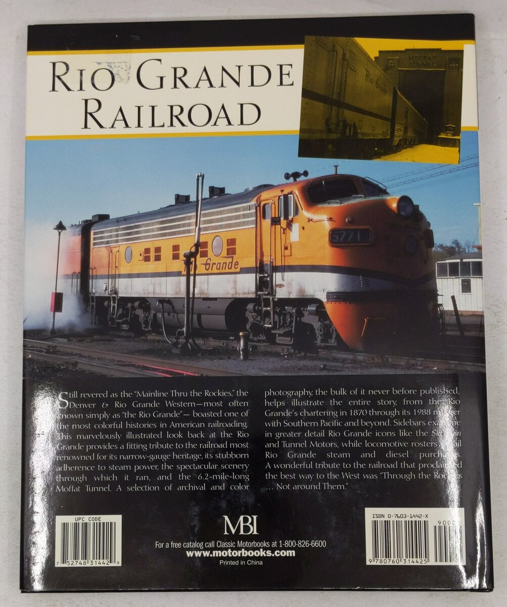 Rio Grande Railroad Hardcover Book By James R. Griffin EX