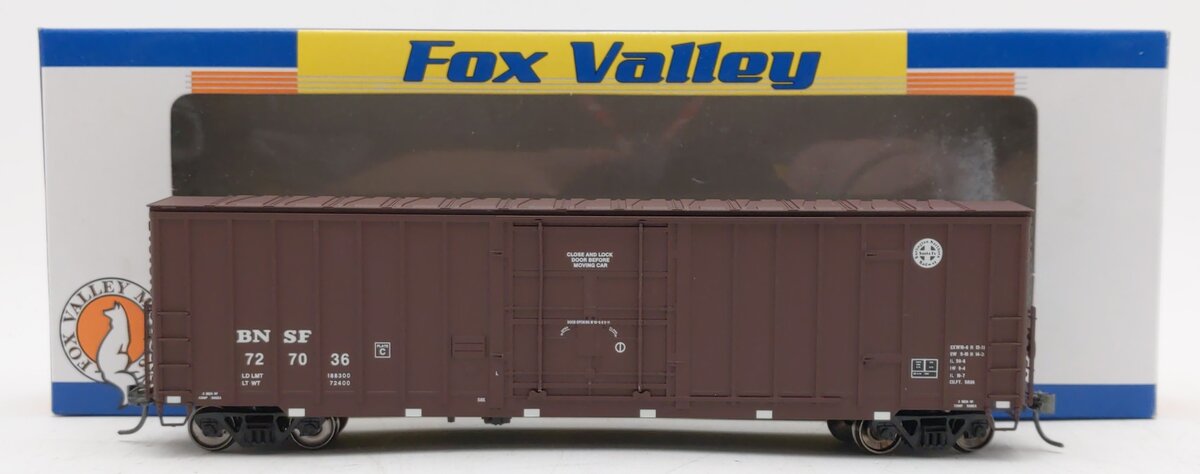 Fox Valley Models 30221 HO Scale BNSF 7 Post Box Car #727036