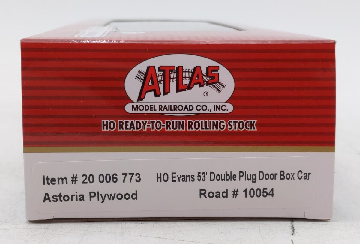 Atlas 20006773 HO Astoria Plywood 53' Evans Double Plug Door Box Car #10054