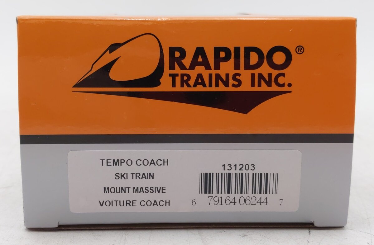 Rapido Trains 131203 HO Scale Rio Grande "Mount Massive" Voiture Coach