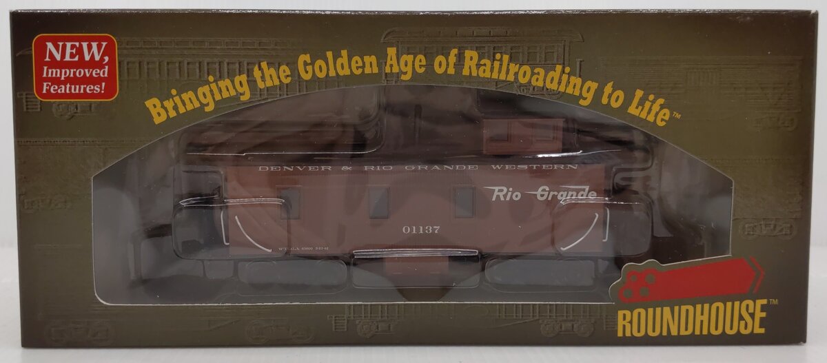 Roundhouse 84279 HO Scale Rio Grande Standard Wood Caboose #01137