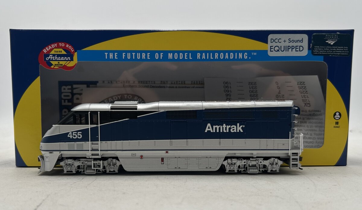 Athearn 97875 HO Amtrak/Surfliner F59PHI Diesel Locomotive DCC/Sound #455