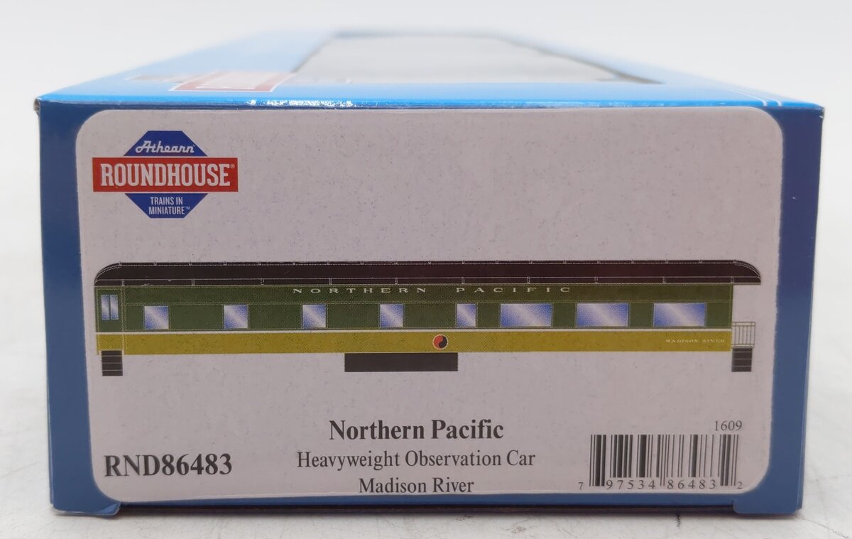 Roundhouse 86483 HO Northern Pacific "Madison River" Heavyweight Observation Car