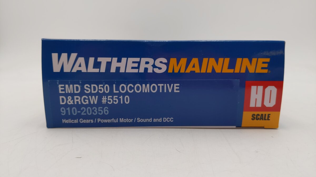 Walthers 910-20356 HO Denver & Rio Grande Western EMD SD50 Diesel Locomotive